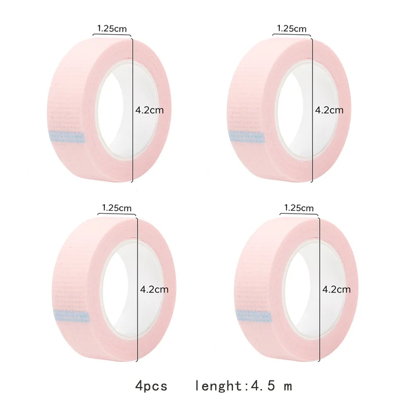 4 Pcs  Eyelash Extension Lint Free Eye Pads Makeup Tape Under Eye Pads Paper Tape For Grafting False Lash Patch Make Up 2028