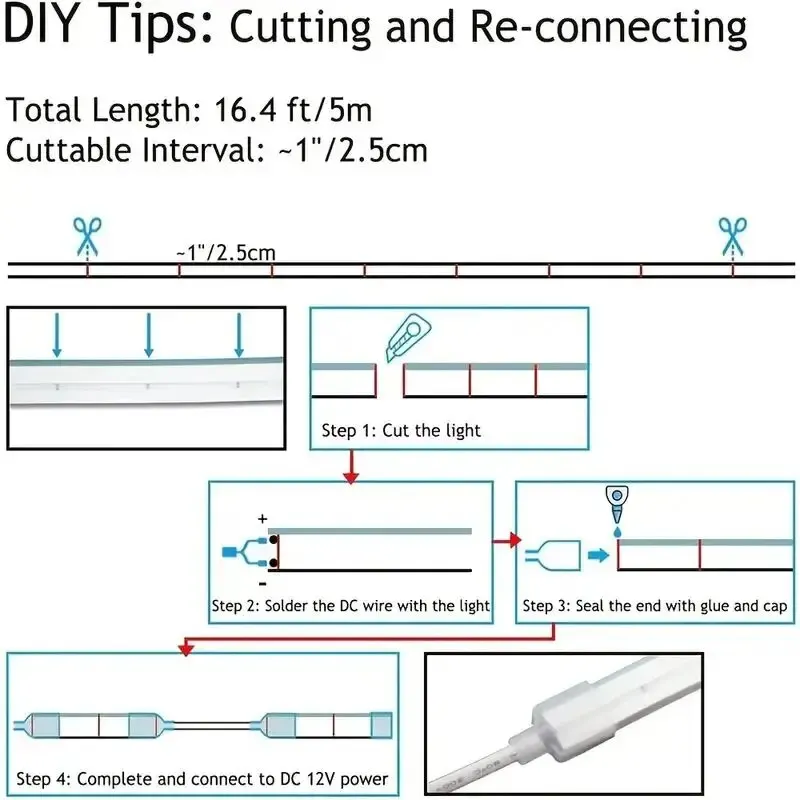 5m LED Neon Sign Strip Lights 12V Elastyczna wstążka Lina Wodoodporna silikonowa lampa neonowa Zewnętrzna taśma diodowa DIY Dekoracja ogrodu domowego
