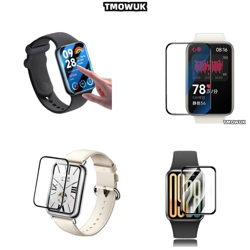 

For Xiaomi Band 4 - 10 Pro PMMA Material Full Cover 3D Curved Scratch - Proof Screen Protector Film