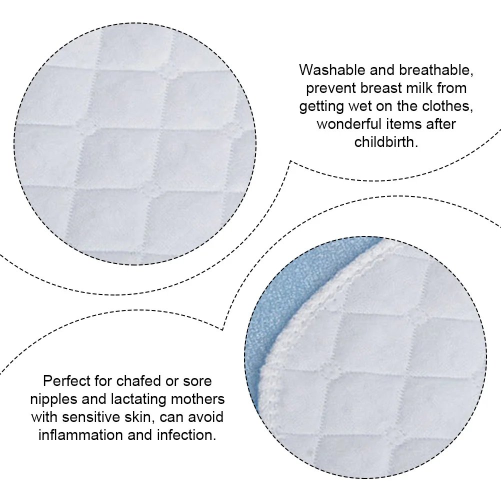 

16Pcs Washable Cotton Nursing Pads Breathable Leakproof Breastfeeding Pads Soft Comfortable for Nursing Mothers Supplies