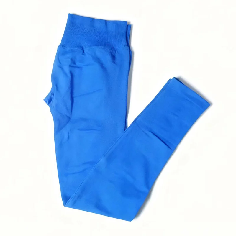 Ударные леггинсы, эластичные бесшовные леггинсы с низкой ребра на талии, леггинсы для бега в тренажерном зале и ягодицах, женские узкие брюки для йоги