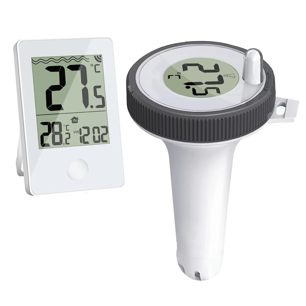 Swimming Pool Thermometer Floating Easy Read, Digital Pool Thermometer for Swimming Pools,Hot Tubs,Small Ponds,Aquariums