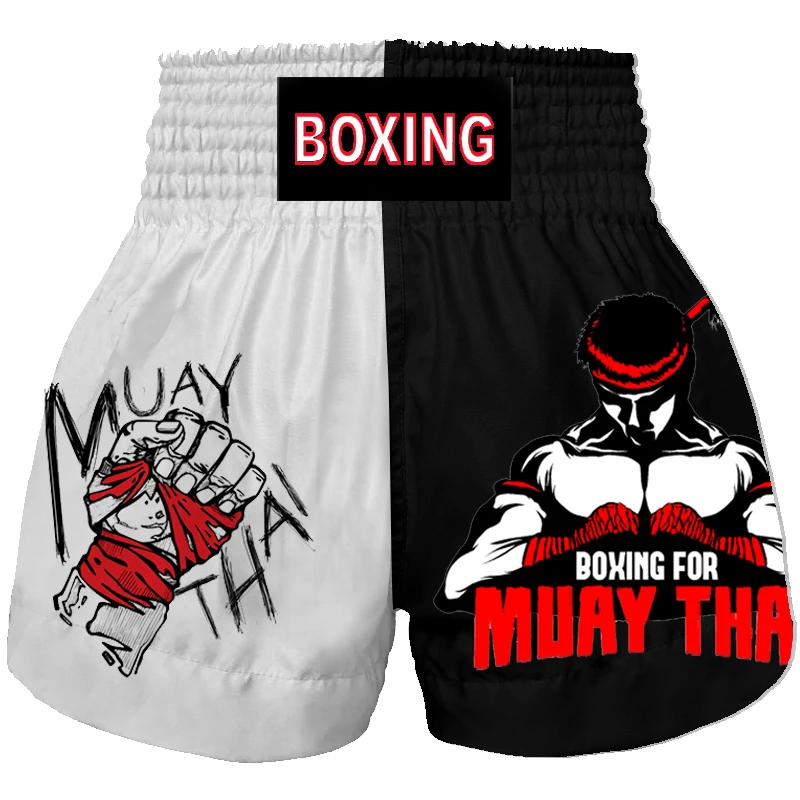 Muay Thai Shorts MMA Shorts Men Women Kids Kickboxing Pants Martial Arts Fight Wear Gym Fitness Combat Uniform