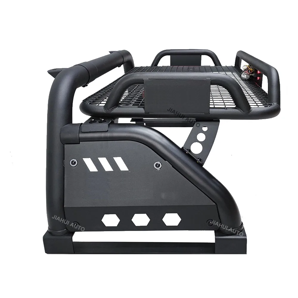 

For Pickup 4X4 Sport Triton Roll Bar Black Np300 Sports Bar With Roof Rack Light