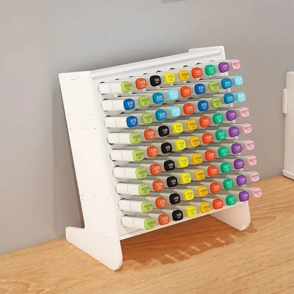 Practical Multifunctional Diagonal Plug-in Pen Holder Desktop Kindergarten Children's Marker Pen Storage Box Pen Container