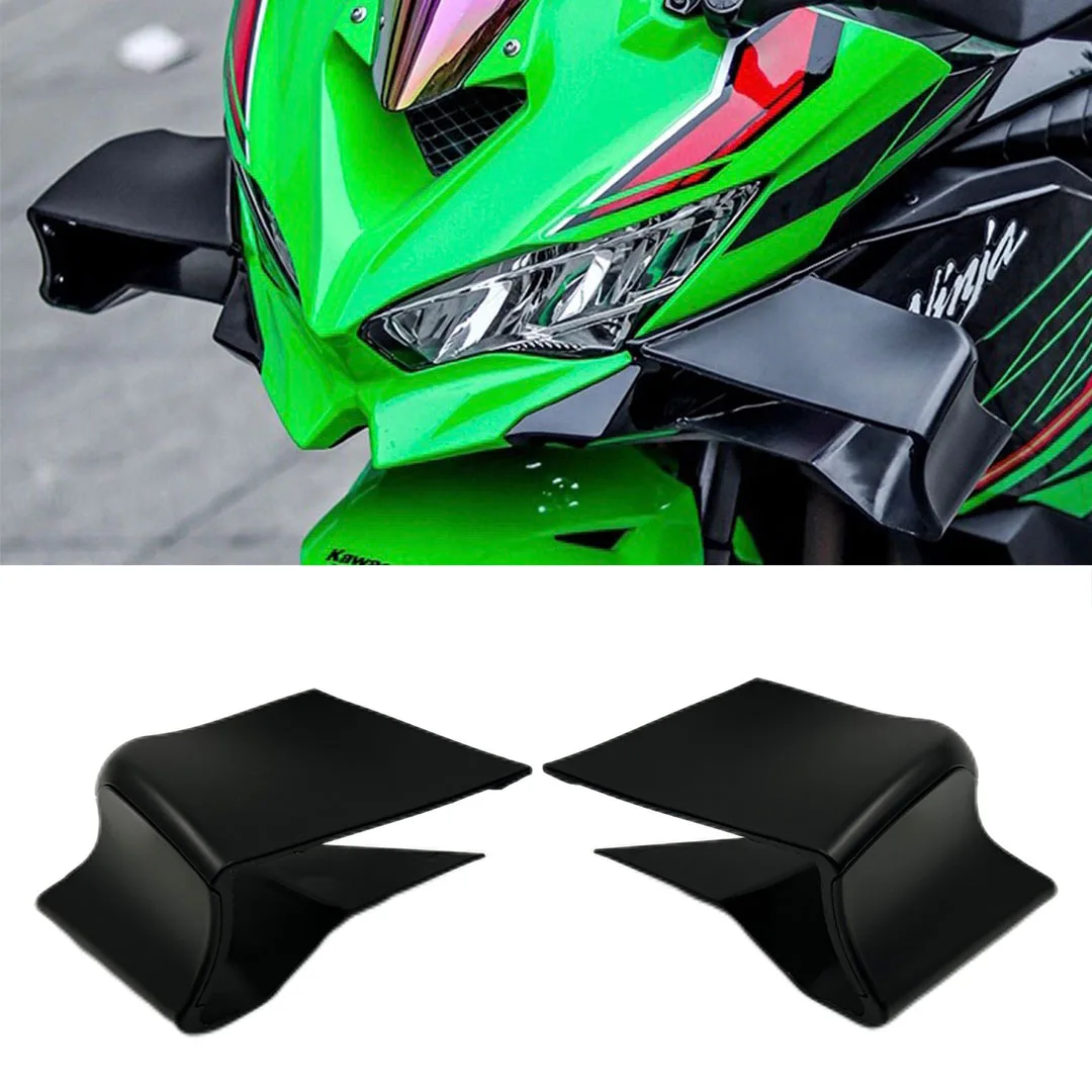 Fixed Wing Motorcycle Winglet Aerodynamic Wing Kit Spoilers For Kawasaki Ninja ZX4R ZX4RR ZX-4R ZX-4RR