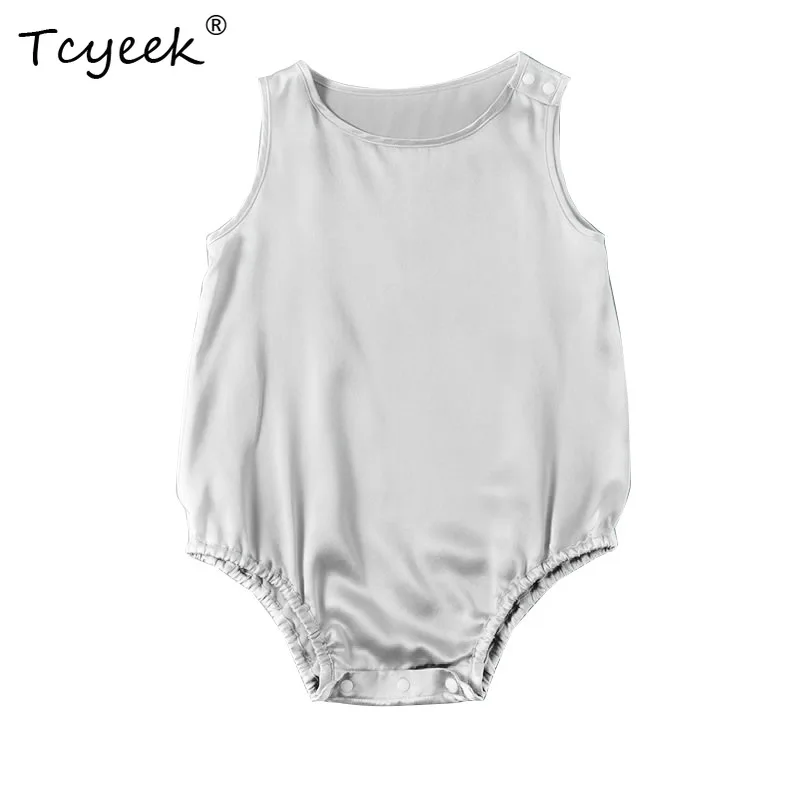 

Tcyeek, 6A 19MM 100%Real Silk Baby Bag Buttocks Tops, Newborn Comfortable Soft Home One-Piece Garment, 2024 Summer P47030QC
