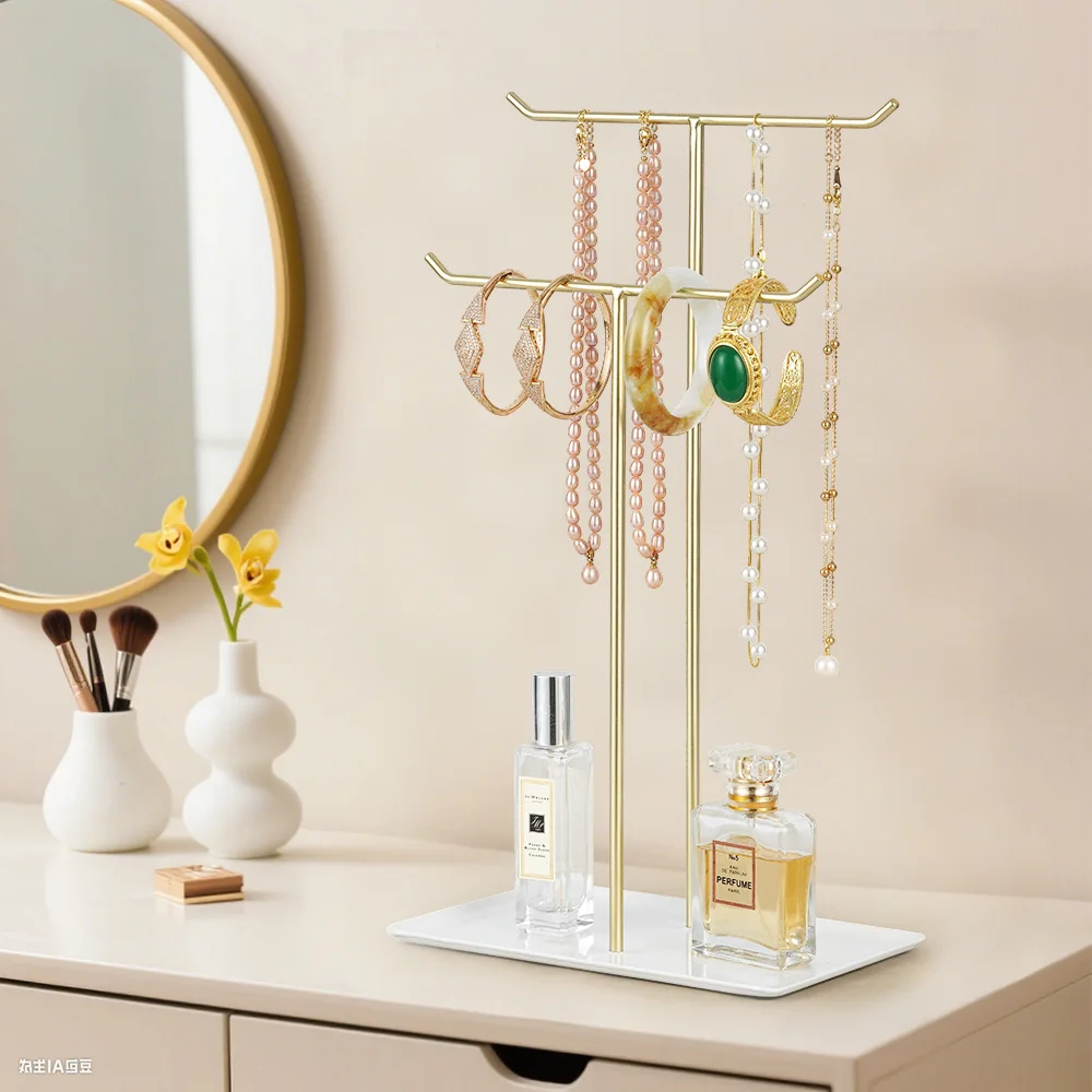 

Классическая 2-слойная стойка для ожерелья, стеллаж для выставки товаров ювелирных изделий, пагода, ювелирные изделия, серьги, ожерелье, кольцо, серьги, стеллаж для хранения