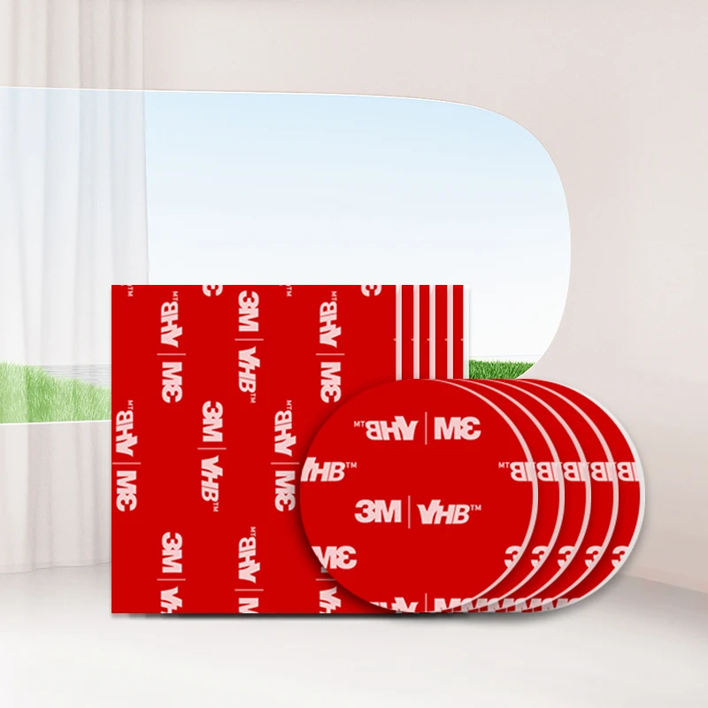 3M 4910 Transparent Double-Sided Tape Square 0.1mm Thick Car Interior Special High Temp Resistant VHB Residue-Free Tape