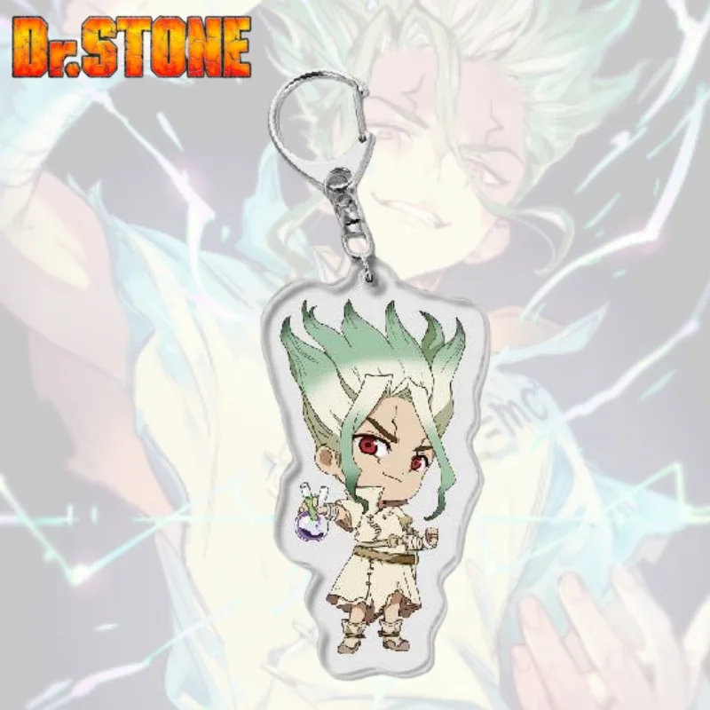 Dr.STONE Ishigami Senkuu Gen Asagiri Secondary Creative Acrylic Keychain Animation Peripheral Cartoon Decoration Pendant Gift - view 4