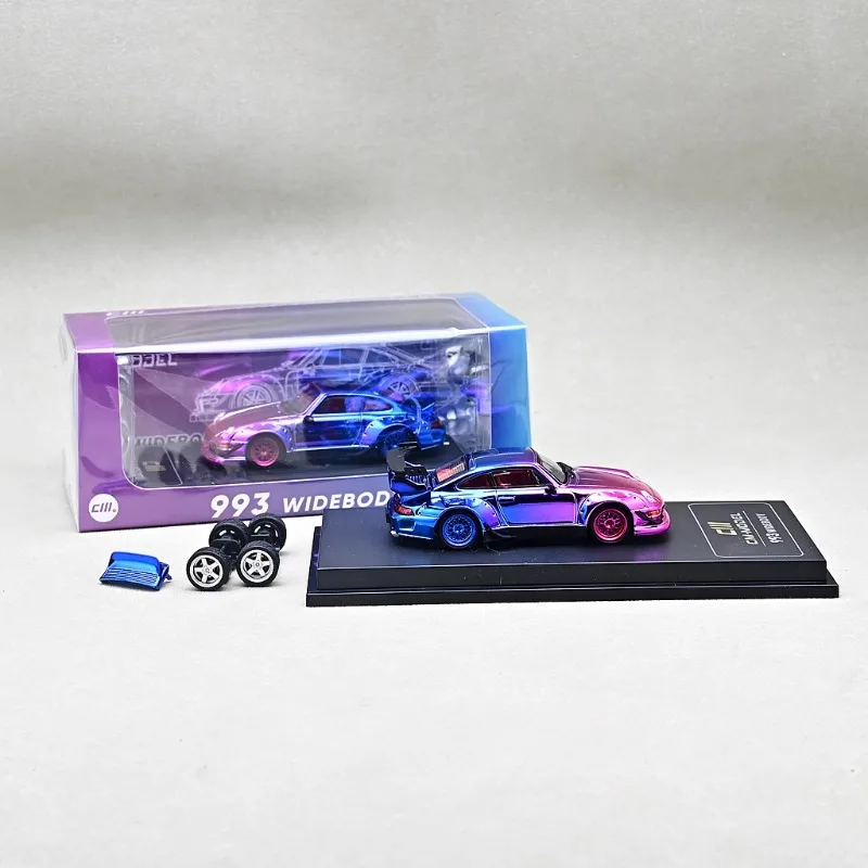 재고 있음 1/64 RWB964 전기 도금 분말 다이캐스팅 합금 자동차 모델, 소년 장난감, 어린이 축제 선물, 성인 장식.