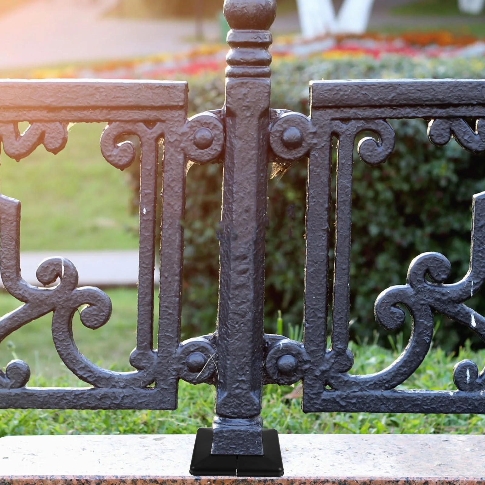 

4Pcs Deck Post Skirts PVC Base Covers Conceal Damage Add Sophistication Easy Install for Stairs Balconies Deck Post Skirt