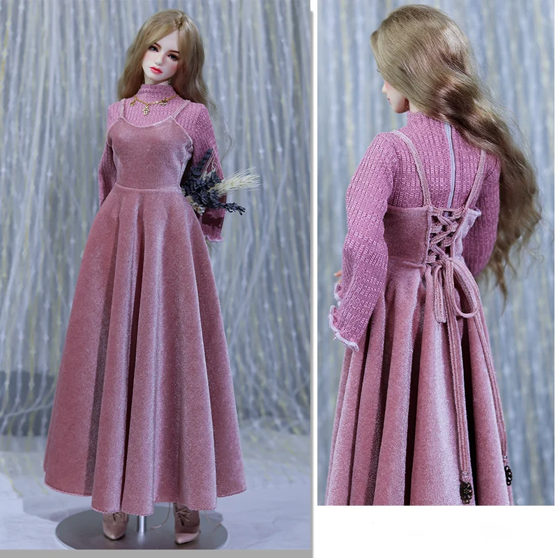 

Barbi OB27 1/6 Figure Doll 1/4 1/3 BJD Slip Dress + Sweater For BJD/SD YOSD MSD SD13 EID Big Girl Clothes Accessories A1460