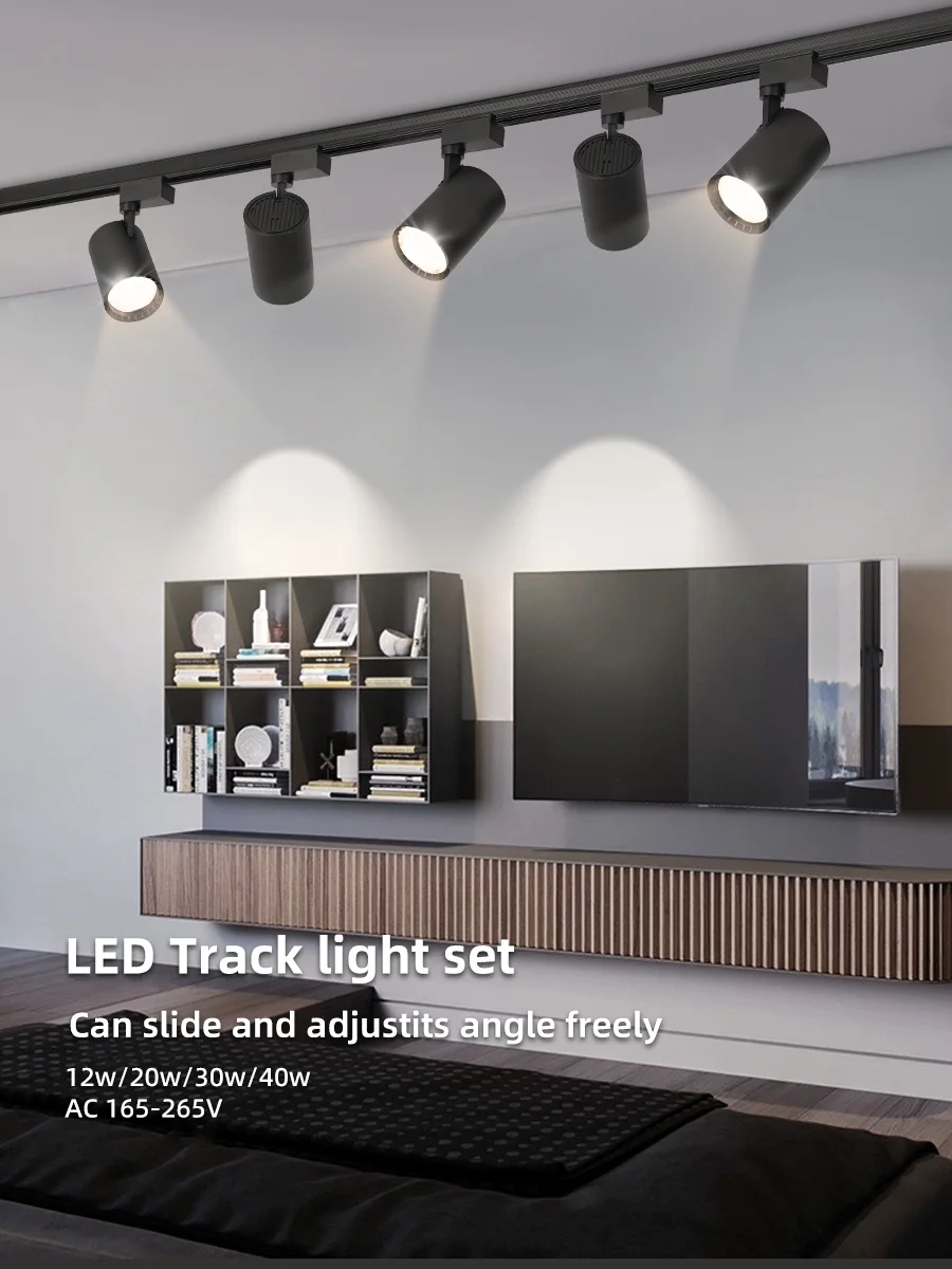 COB Schienenlicht Led Schiene Deckenleuchte für Wohnzimmer Küche Linie Scheinwerfer 12W 20W 40W Spot Led Deckenleuchte 220V – Detail 11