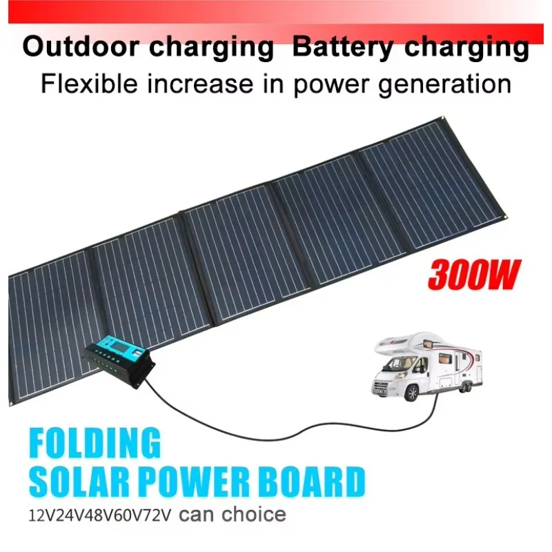 

Portable Foldable 300W & 330W Monocrystalline Solar Panel USB Socket Type Solar Charger For RV Camping & Mobile Home Use