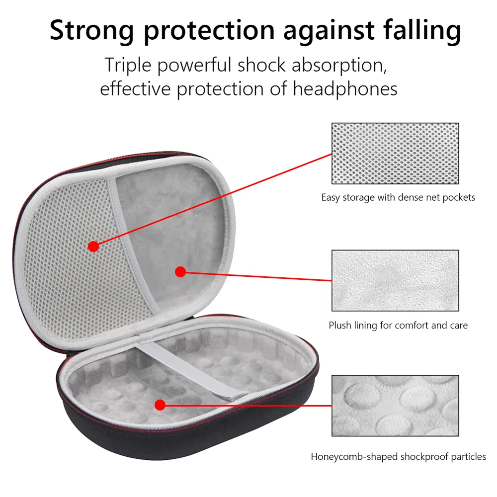 Portable Headphone Organiser Storage Bag For JBL TUNE 700BT 710BT 750BTNC 760NC 770NC and Live 500BT 650BTNC 660NC
