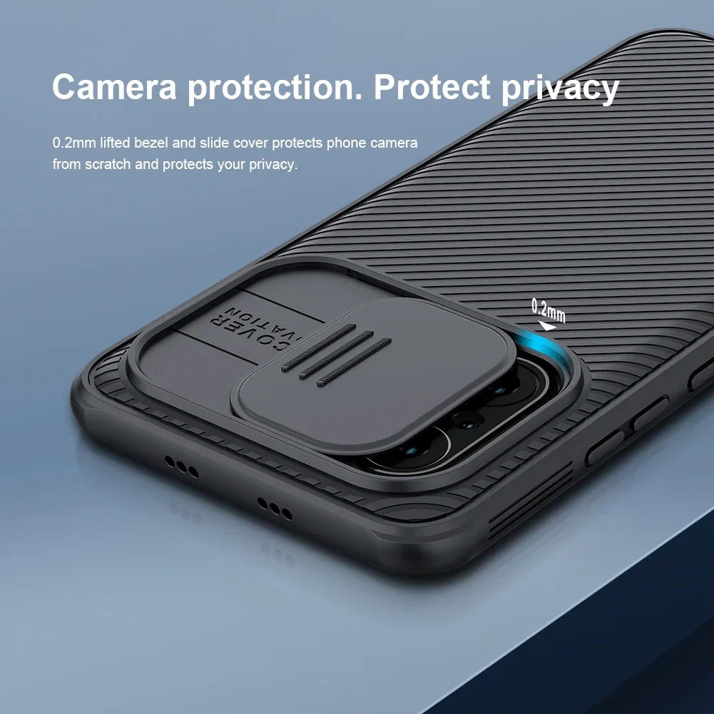 For Xiaomi Poco F3 Case For Xiaomi Redmi K40 NILLKIN CamShield Pro Camera Protection Back Cover For Redmi K40 Pro Plus