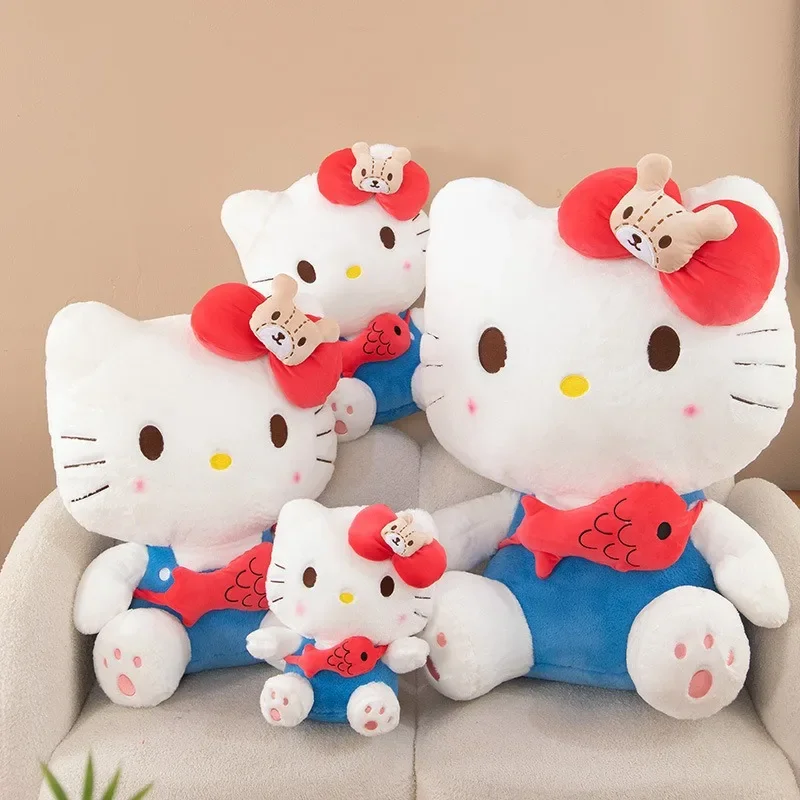 85CM Super Big Size Sanrio Cartoon Animation Backpack HelloKitty Stuffed Animal Doll Plushies Children's Christmas Birthday Gift