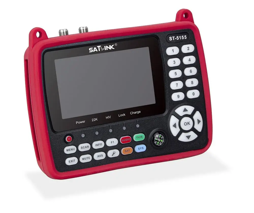 Nuevo Medidor Satlink HD de 4.3 Pulgadas ST5155 Combo DVBS/S2/T/T2/C, Probador de Señal H.265 10Bit Satfinder
