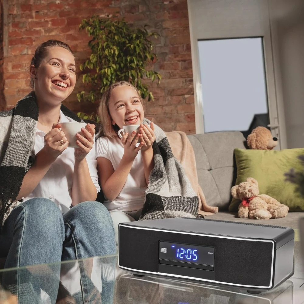 مكبر صوت منزلي مزود بمشغل أقراص مضغوطة وراديو FM ومدخل بصري ومكبرات صوت مزدوجة وباس #5