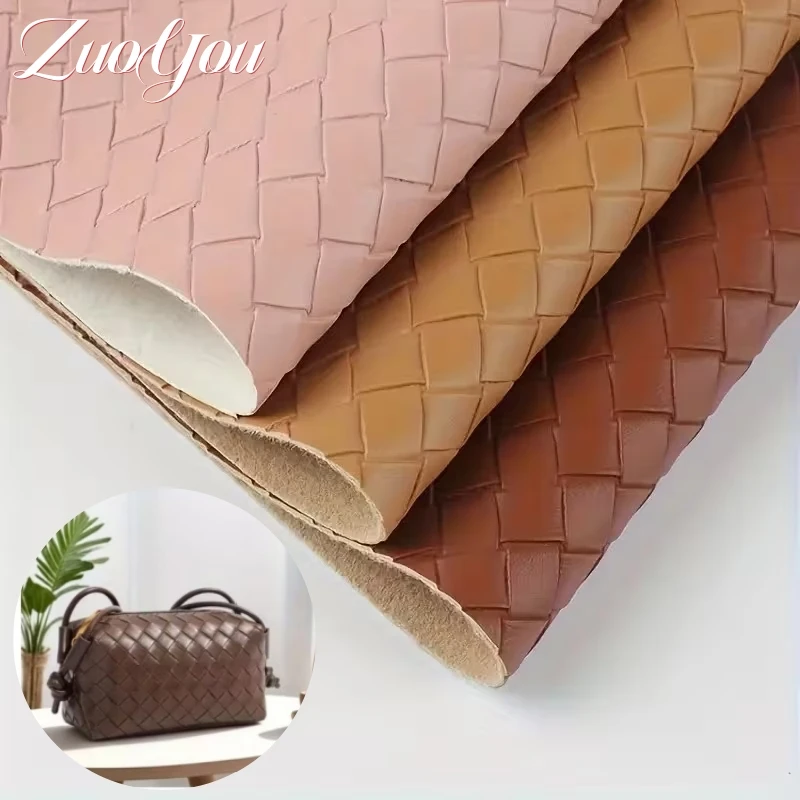 

200/100×137cm Woven Leather Upholstery Material for Sofa Bags Furniture Home Decor Faux No Adhesive Leather Fabric DIY Crafts