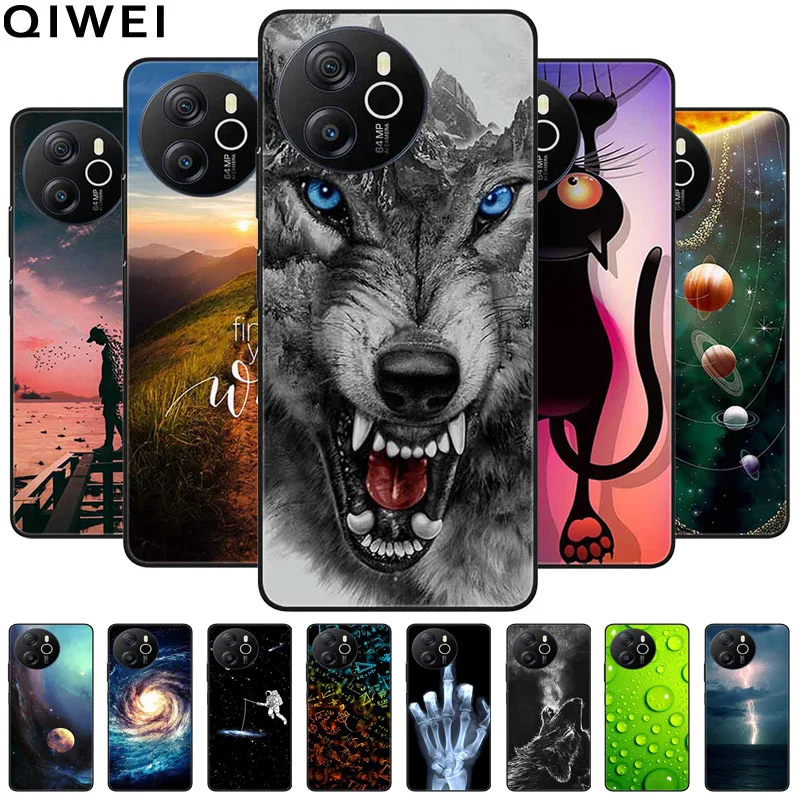 For Oscal Tiger 12 Case Cool Black Bumper Soft Silicone Coque for Blackview Oscal Tiger 12 Phone Cover For Oscal Tiger12 TPU Bag