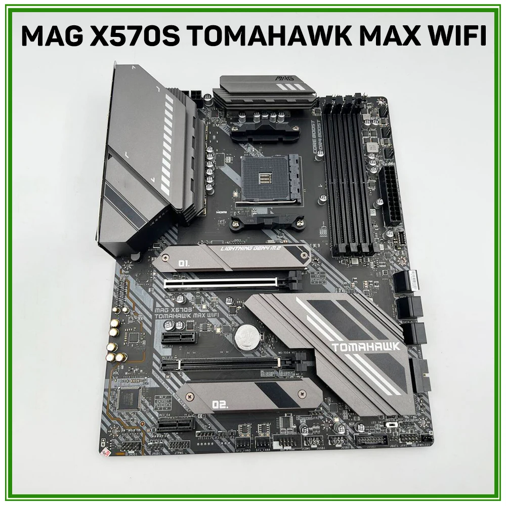 For M-s-i For AMD AM4 DDR4 128G PCI-E 4.0 M.2*2 SATA3 USB3.2 ATX Desktop Motherboard MAG X570S TOMAHAWK MAX WIFI