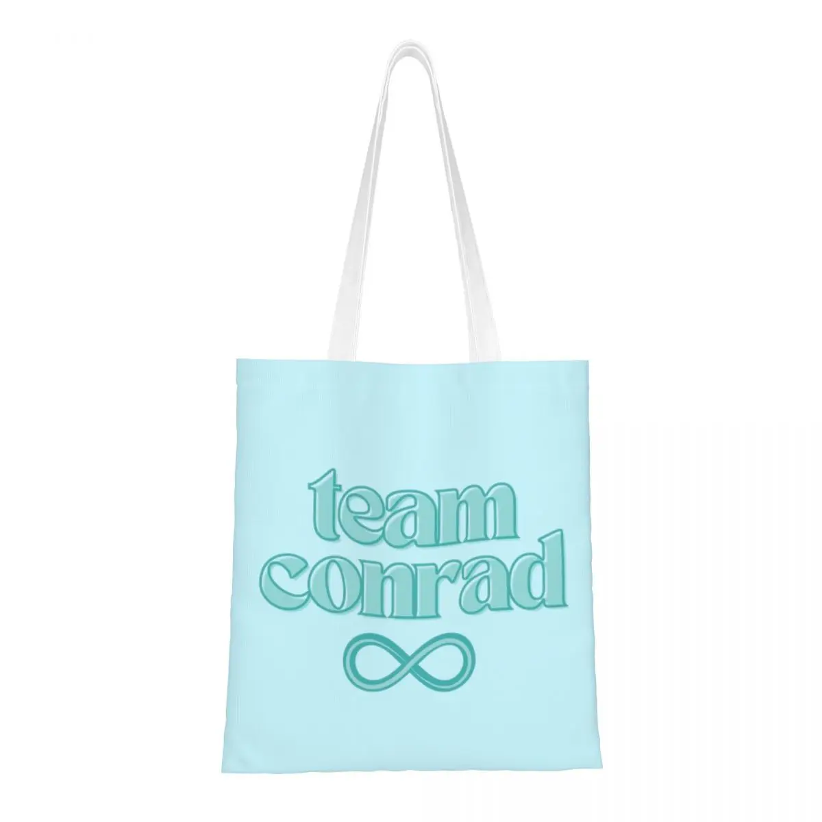 

TSITP Team Conrad Холщовая большая сумка Модная большая вместительная сумка для покупок для унисекс Летние сумки для путешествий I Turned Pretty