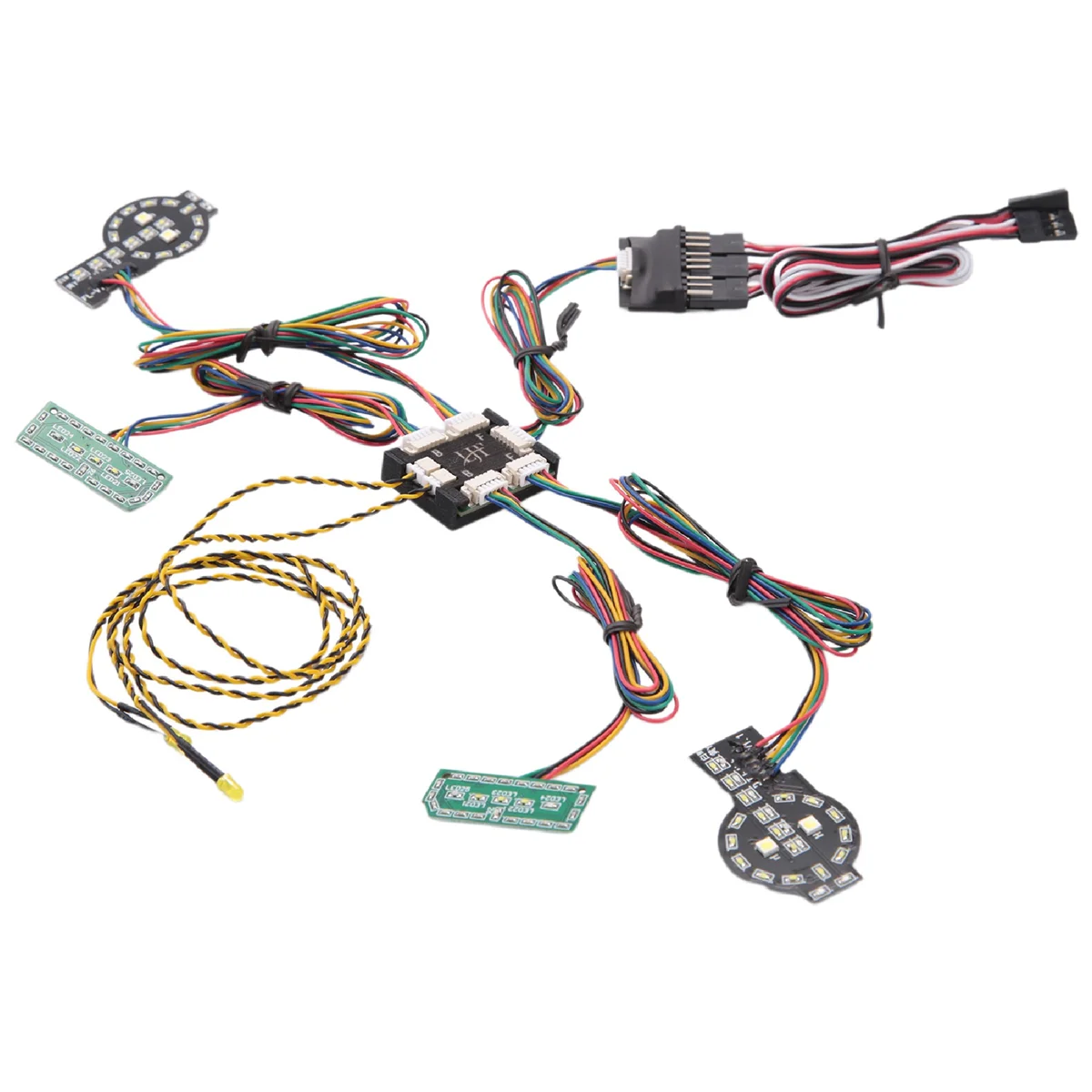 Depan belakang Linkage sistem pencahayaan LED Light Group untuk-4 2021 1/10 RC Crawler mobil suku cadang Upgrade