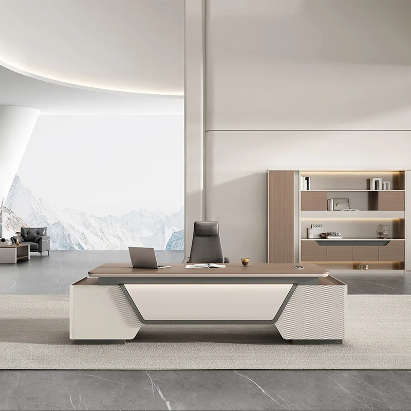 DSA President Desk Large Desk Office Furniture President Desk Simple Manager Modern High-end Light Luxury Boss