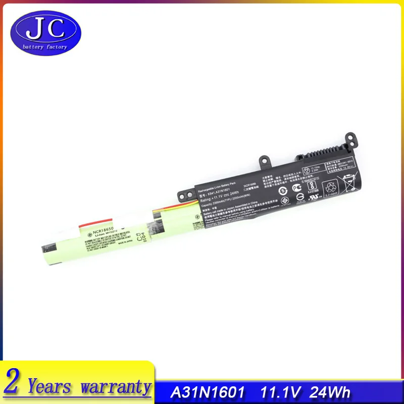 

JCLJF new A31N1601 3200mAh Battery for ASUS F541UA R541UA R541UJ R541UV X541SA X541SC X541U X541S X541U X541UA X541UV A31LP4Q