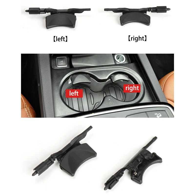 

Car L+R Centre Console Water Cup Holder Drink Stand Fixing Buckle Limit Clip For Benz W166 W292 ML GL GLE GLS 2012-2019