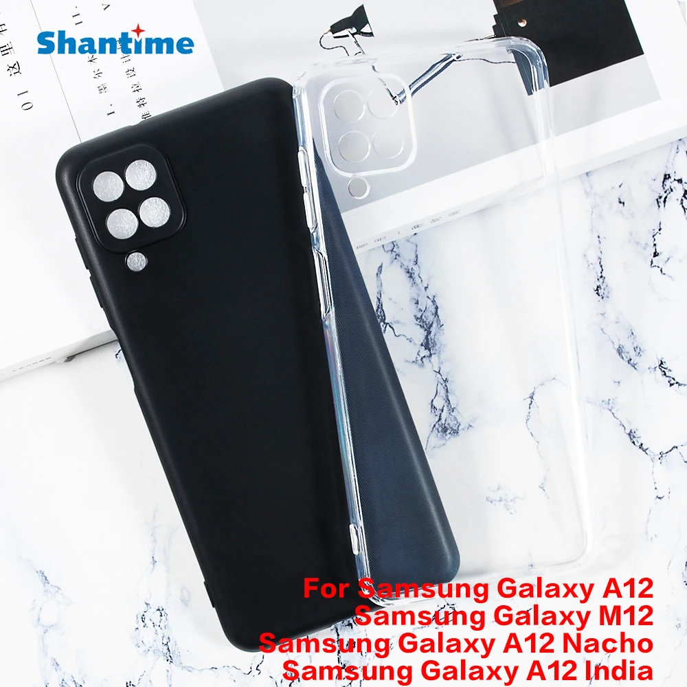 For Samsung Galaxy M12 Gel Pudding Silicone Phone Protective Back Shell For Samsung Galaxy A12 Nacho Soft TPU Case