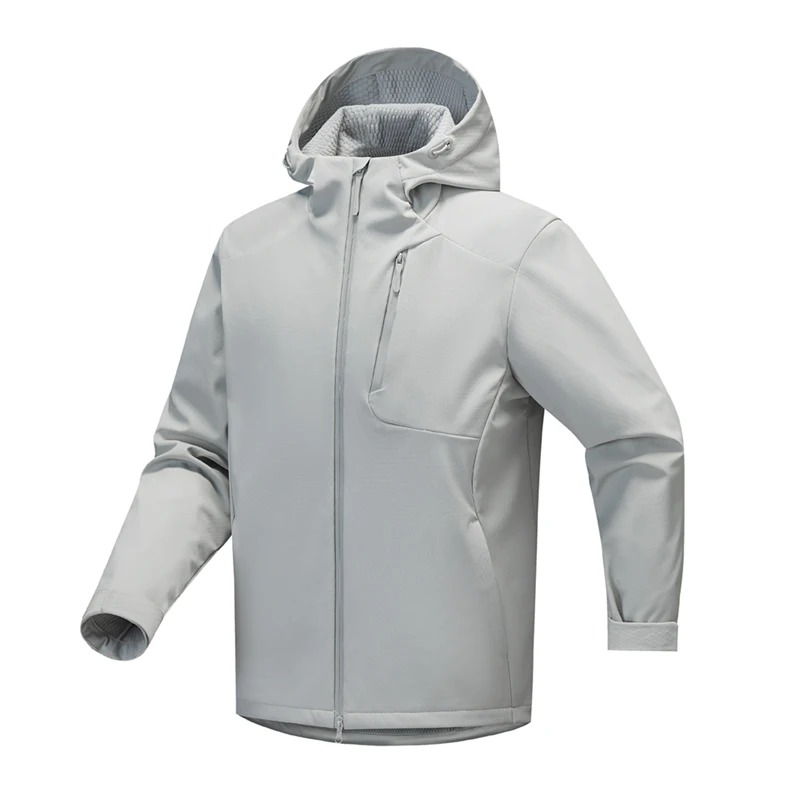 

A high-quality outdoor windproof and waterproof casual sports jacket with a soft shell as an alternative for autumn and winter