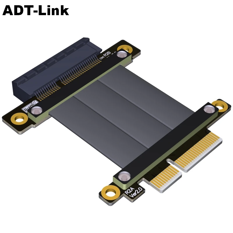 High-Speed PCI-E 3.0 Riser Cable X4 to X4 PCIe Gen3.0 Male to Female Extension Card Graphics Extender for PC Hardware Upgrade