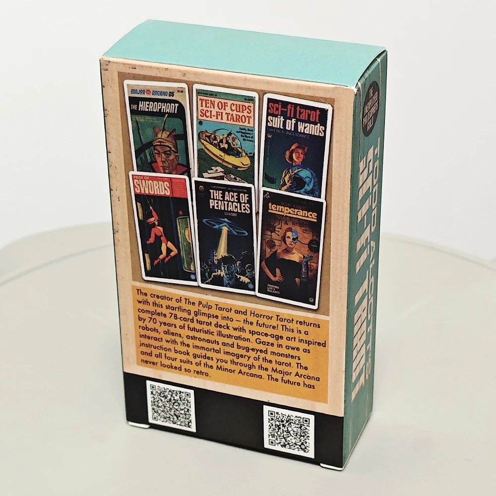 

78 Pcs Tarot Cards Based on Rider Waite System Todd Alcott's Sci-Fi Tarot 12*7cm Science-Fiction-themed Tarot Deck