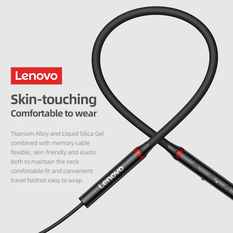 Auricolari Bluetooth Lenovo HE05X auricolari impermeabili tappi per le orecchie suono HIFI cuffie magnetiche con archetto da collo cuffie sportive