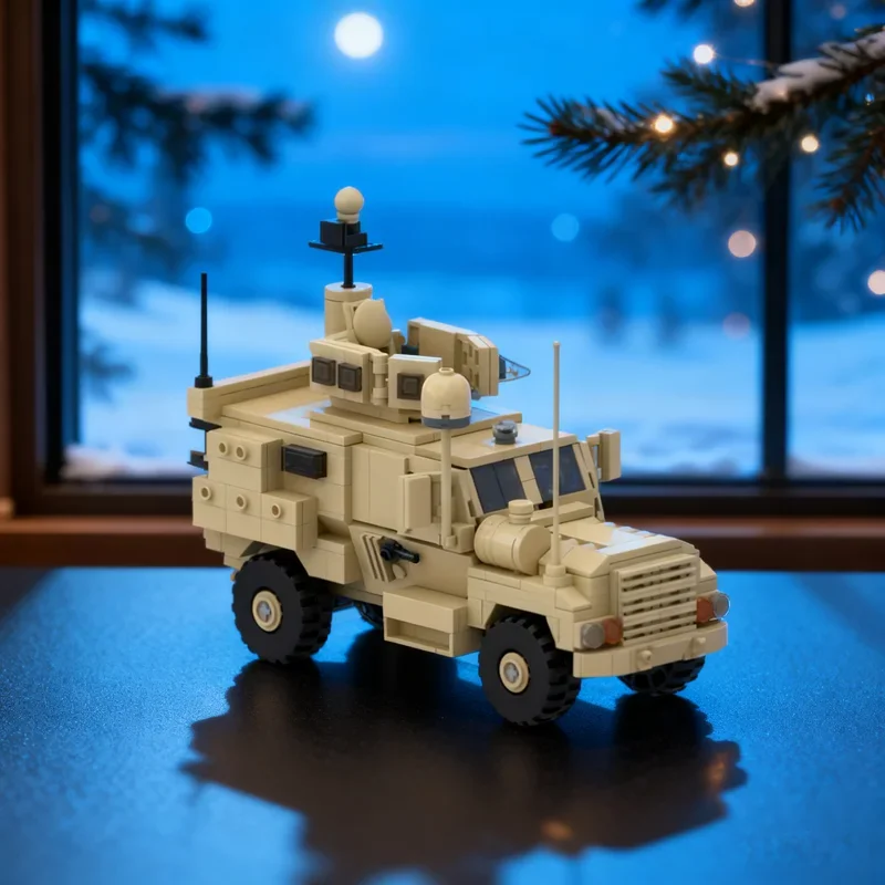 

542 детали, модель MOC MRAP, строительные блоки, конструктор, креативные игрушки, развивающие игрушки, идея для подарка на Рождество, кирпичики для детей, подарок на день рождения