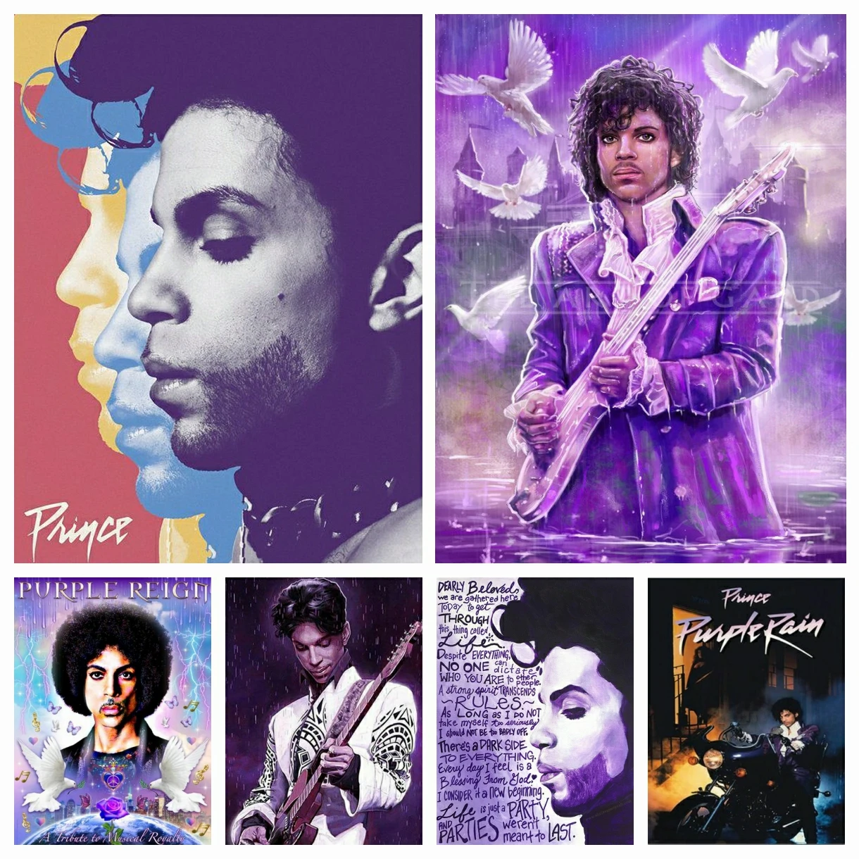 

Prince Rogers Nelson Portrait 5D DIY Diamond Painting Embroidery Mosaic Picture Cross Stitch Needlework Rhinestone Home Decor