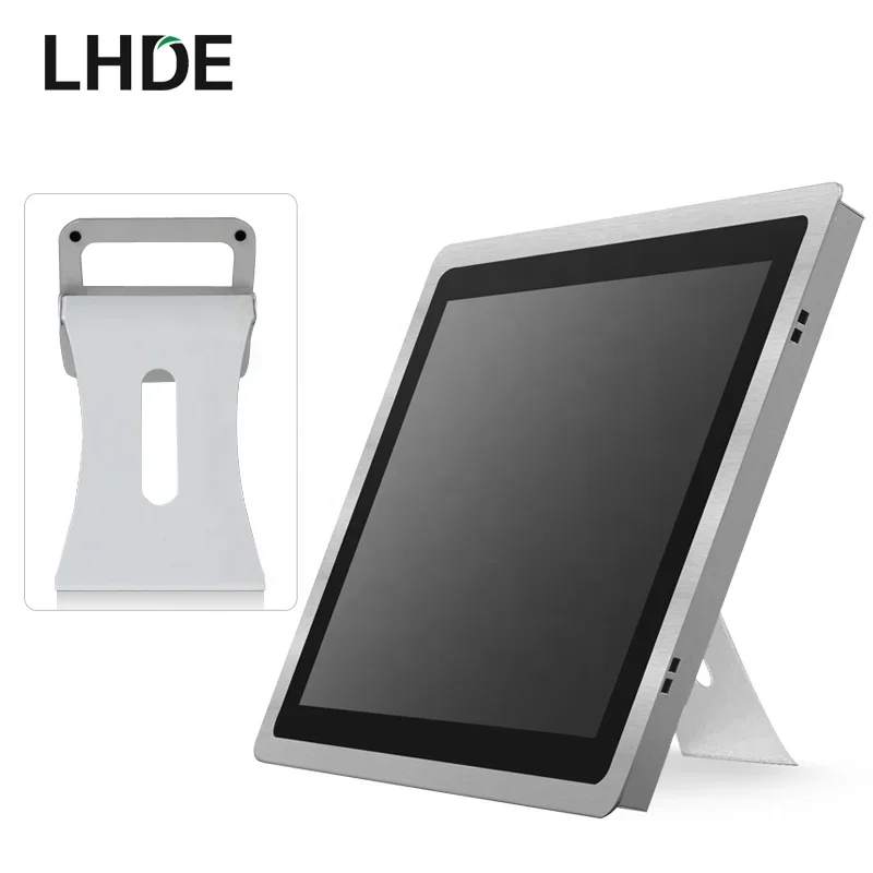 003 12 polegadas 1024*768 HMI Monitor de tela plana industrial 500nits Eembedded Industrial Capacitivo/ResistivoTouch Screen Mon