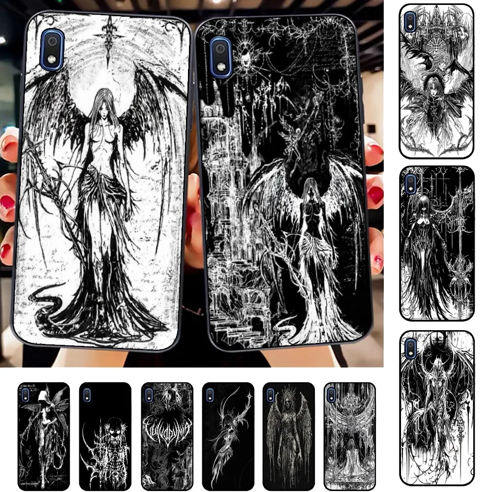 Gothic Girl Sculpture Retro Phone Case For Samsung A 10 11 12 13 20 21 22 30 31 32 40 51 52 53 70 71 72 73 91 13 shell