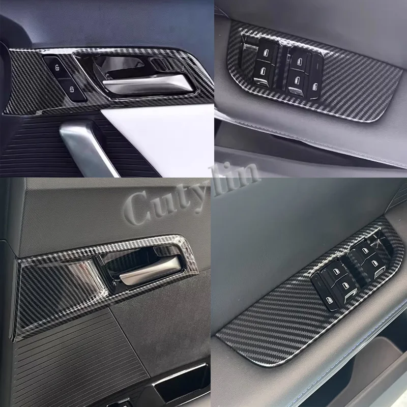 

LHD RHD For MG 4 MG4 EV Mulan 2022-2024 Inner Door Handle Decorative Insert Bezel Frame Car Window Control Lift Switchs Panel