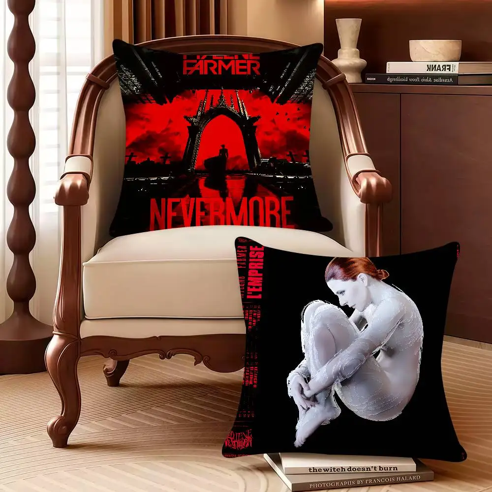 

Singer M-Mylene Farmer Nevermore Pillow Case Decor Protective Covers Comfortable soft for Sofa Living Room Home office