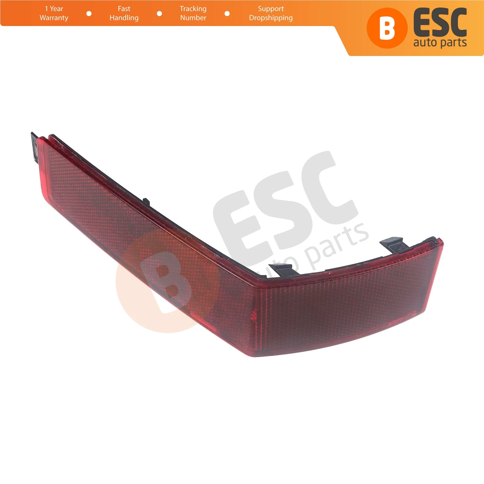 ESP1079 Rear Bumper Reflector Light Tail Stop Lamp Cover Red Color RIGHT 7C0945106 For VW Crafter MK2 SY SZ  2017-ON E-Crafter