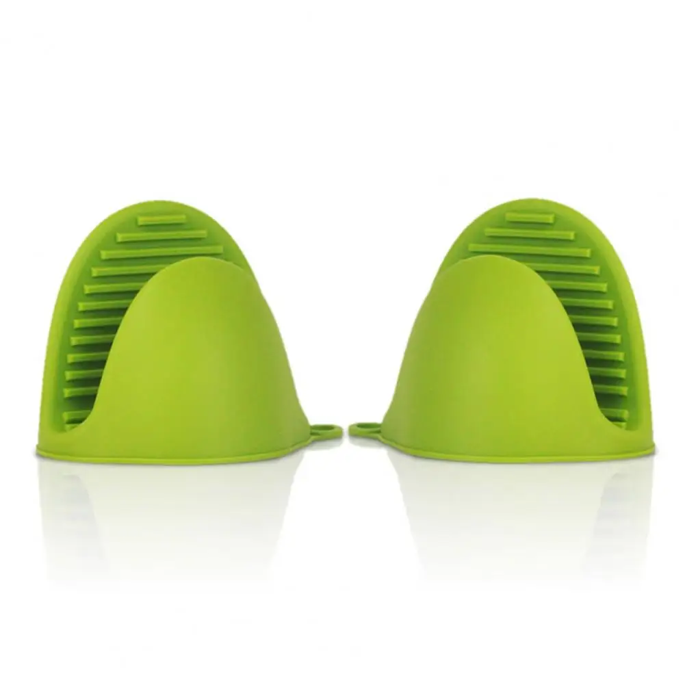 2Pcs Microwave Mitten Reusable Baking Mitt Durable Durable Baking Heat Insulation Hand Clip Holder Kitchen Gadget