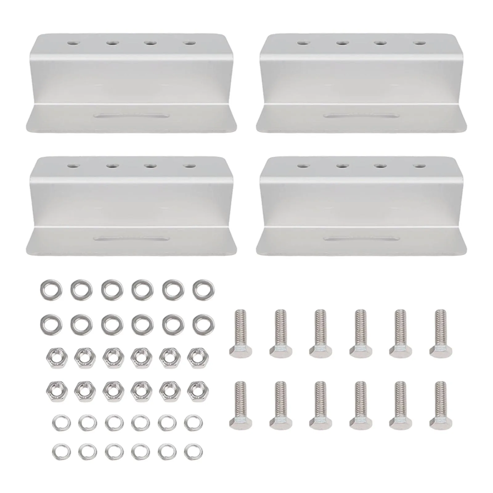 For Boats Z Brackets With Screws Solar Panel Mounting Brackets Solar Panel Installation Aluminum Brackets For Solar Panels