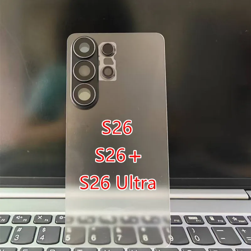 S948 S947 Housing For Samsung Galaxy S26 Ultra Plus Glass Matte Transparent Battery Back Cover Repair Rear Case + Camera Lens
