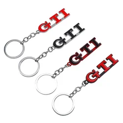 Metal Car Key Rings for Volkswagen VW GTI Logo Golf Polo Passat Rline Jetta Touareg Beetle Tiguan MK3 Touran Keychain Keyrings