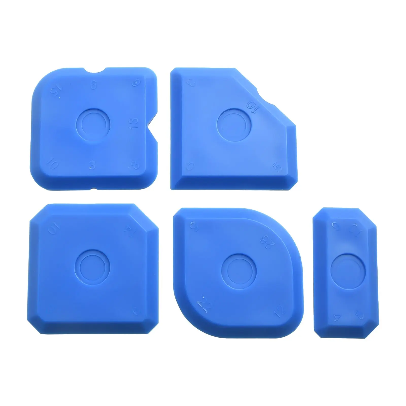 5PCS Silicone Sealant Tool Glass Glue Scraper Sealing Trimming De-glueing Plate Caulk Tile Home Grout Applicator Tools