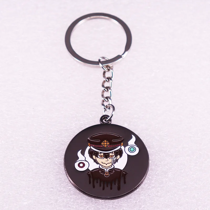 Hot Anime Enamel Keychain - Yugi Amane Character Pendant with Metal Key Ring, Durable Collectible Key Chain for Anime Fans